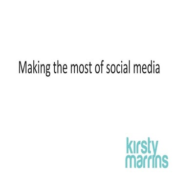 Making the most of social media | North West Networking Group | 17 January 2018
