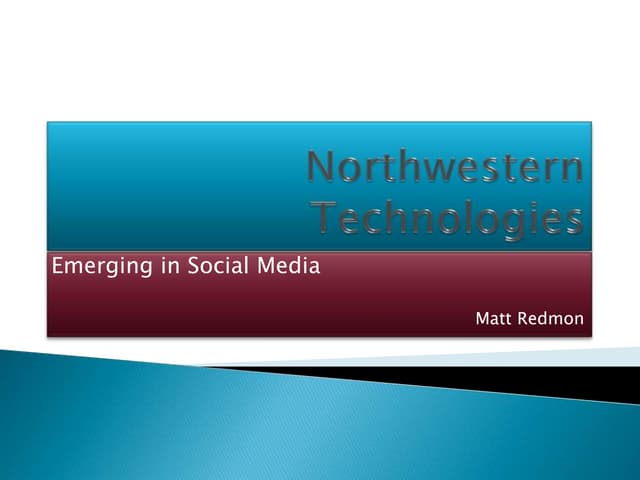 Northwestern tech | PPT