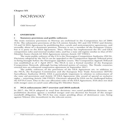 Competition Law - Norway: The year in review