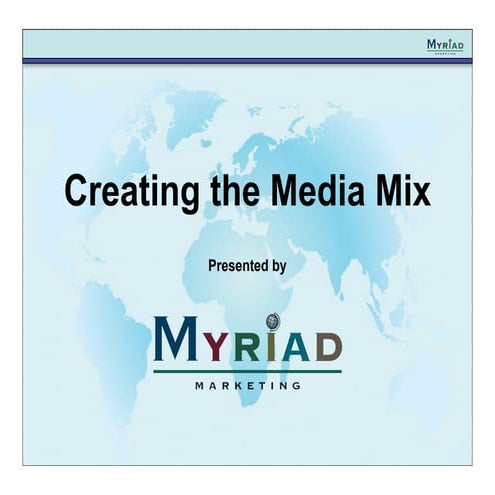 Al Merschen - creating the mediamix