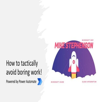 How to tactically avoid boring work with Power Automate