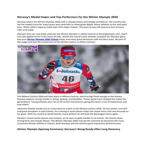 Norway’s Medal Hopes and Top Performers for the Winter Olympic 2026.pdf