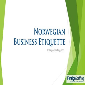 Norwegian Business Etiquette
