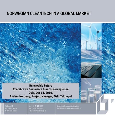 Norwegian Cleantech Ccfn 14.Oct2010 Anders Nordeng