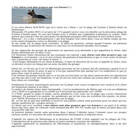 "Nos chiens sont plus propres que vos femmes" 