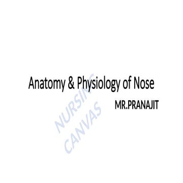 Applied Anatomy and applied physiologyof NOSE.pptx