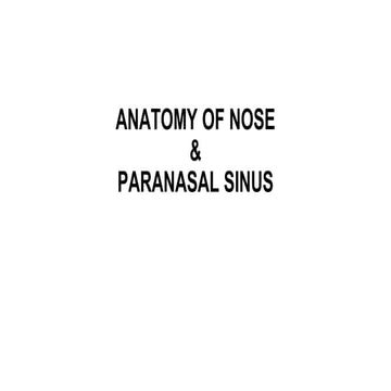 Nose and pns 25.04.16 dr.sithandandhakumar