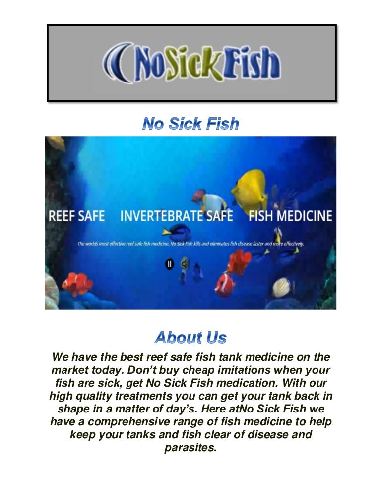 No Sick Fish Tropical Fish Disease & Ich Fish Treatment