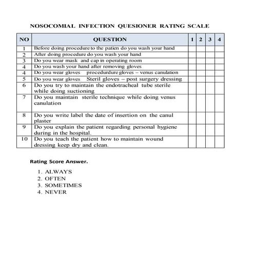 Nosocomial infection