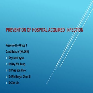Nosocomial infection