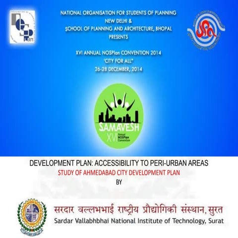 Development Plan- Planning Intervention By SVNIT Surat.