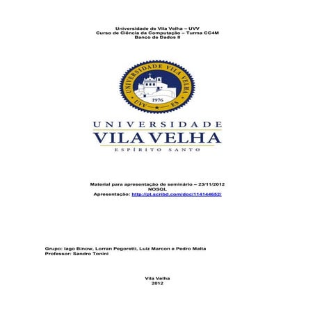 Material Seminário NoSQL