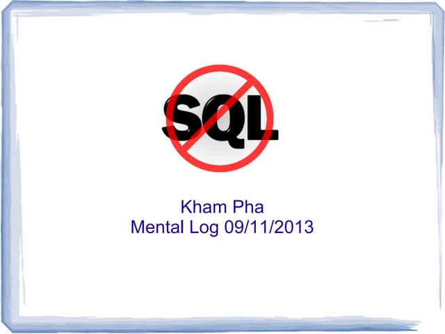 Nosql