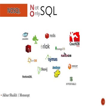 NOSQL | PPTX | Databases | Computer Software and Applications