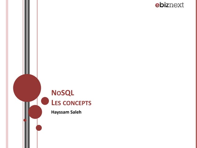 Les modèles NoSQL