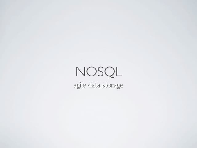 Nosql redis-mongo