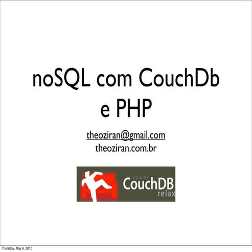 noSQL com CouchDb e PHP