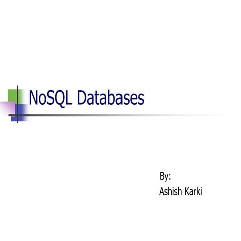 NoSQL Databases | PPT