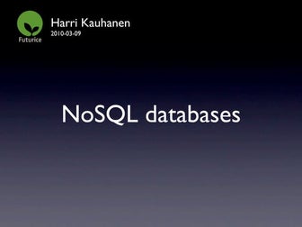 NoSQL databases