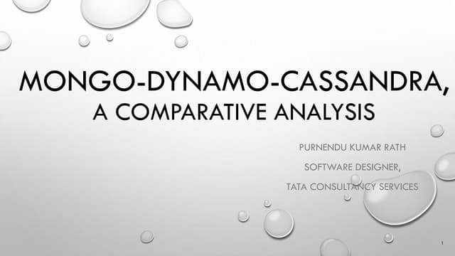 No sql db comparison