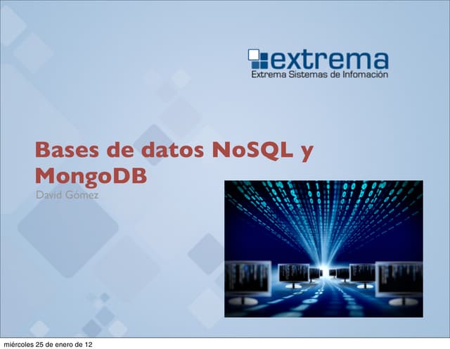 NoSql y MongoDB