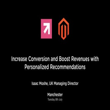 Increase Conversion and Boost Revenues with Personalised Recommendations