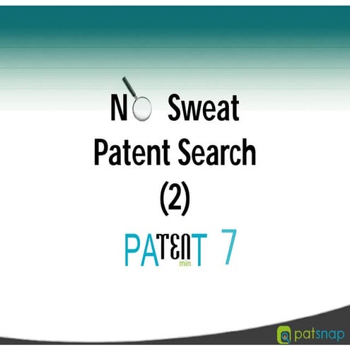 No sweat patent search 2