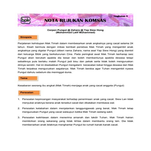 Cerpen Pungut | PDF