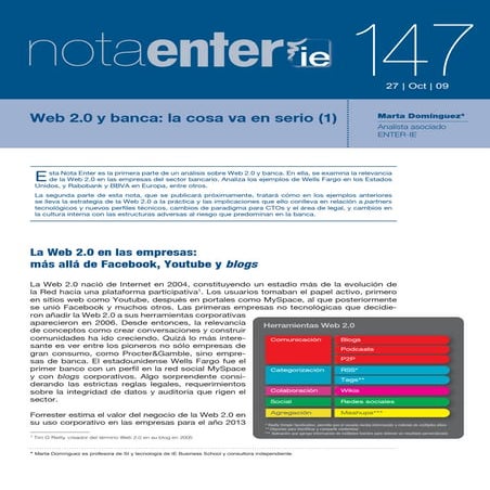 Nota 147 (web 2.0 y banca i)
