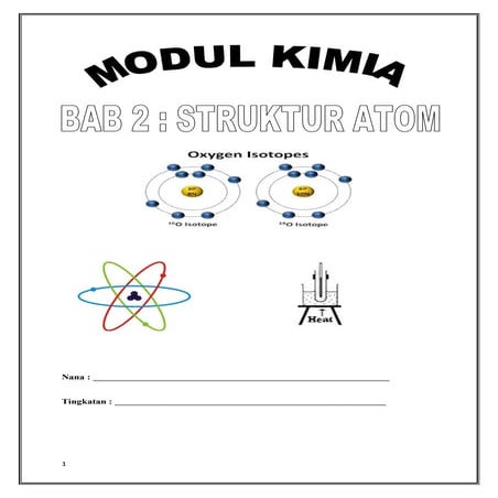 bab 2 : struktur atom (kimia tingkatan 4)