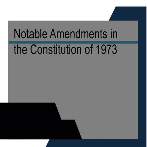 notable amendments for the constitution of pakistan | PPTX