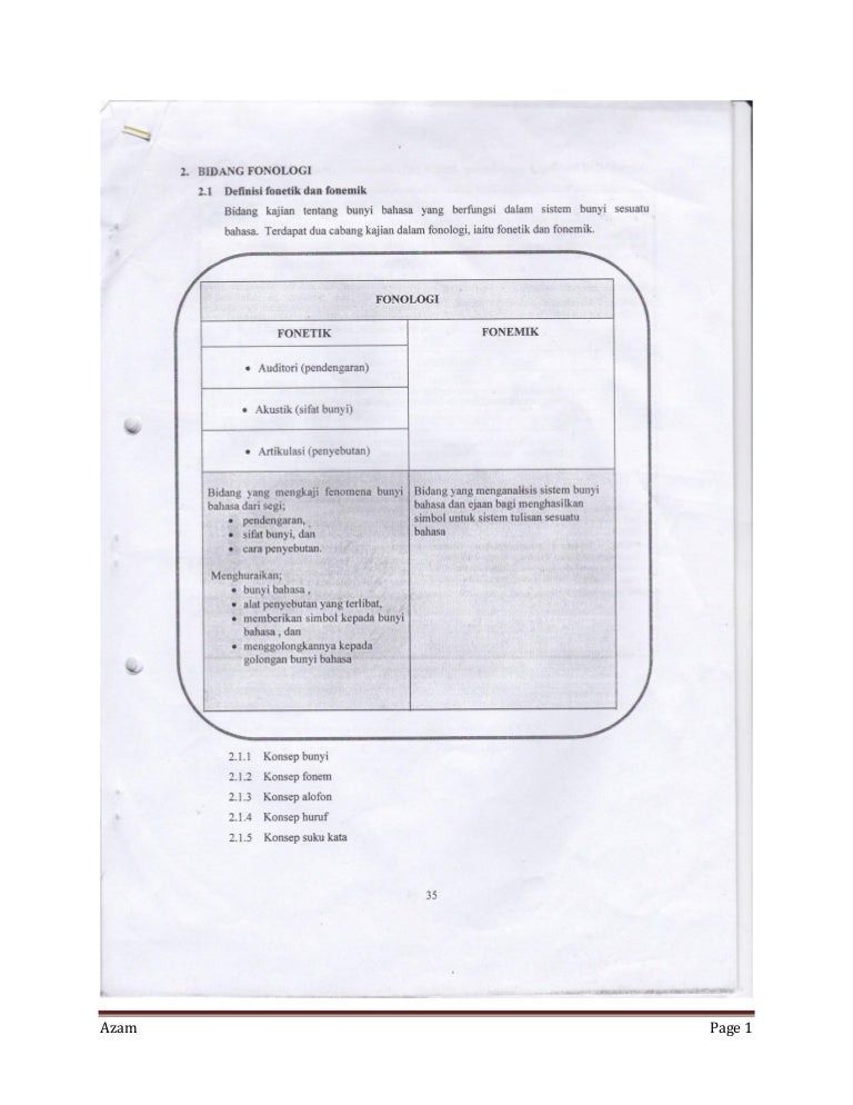Nota bm fonologi (stpm sem 1)