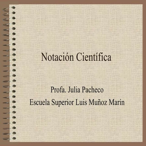 Notación Científica