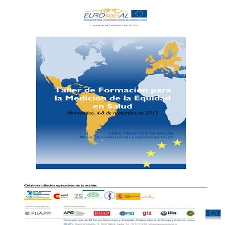 Nota conceputal y agenda. taller de medición de equidad con ops en uruguay