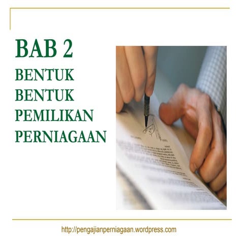 Nota Entiti Perniagaan