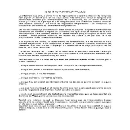 Nota informativa 161211