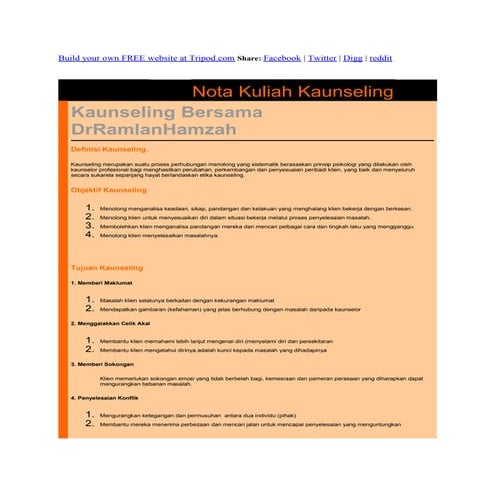 Nota kaunseling