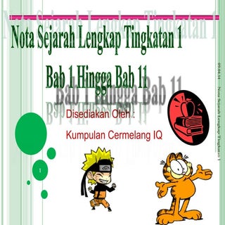 Nota lengkap sejarah tingkatan 1