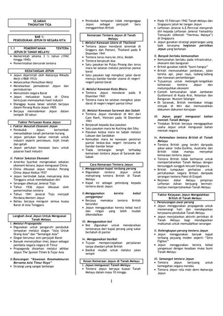 Nota lengkap sejarah tingkatan 3 (bab 1 7)