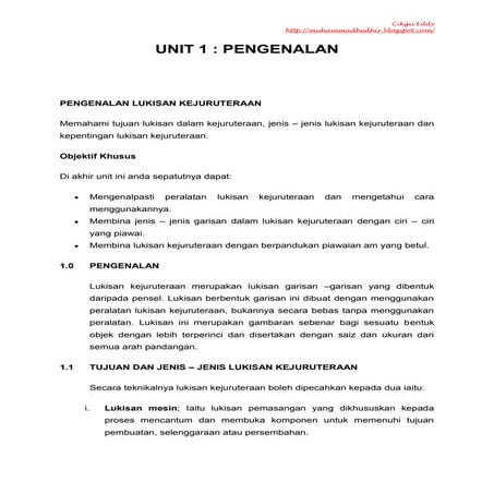 Nota lukisan kejuruteraan