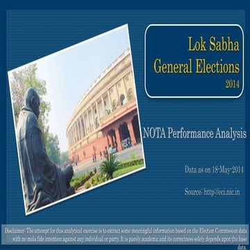 NOTA Performance in General Election 2014