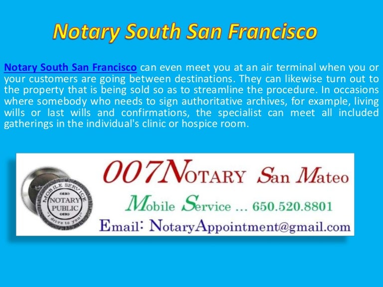 Notary south san francisco