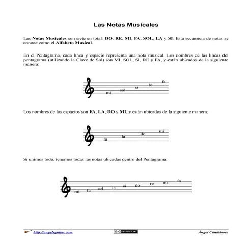 Notas Musicales | PDF