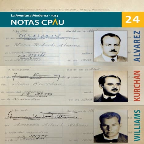 Revista NOTAS N° 24: La Aventura Moderna 1913 - CPAU