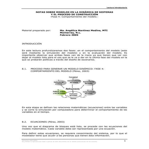 KTN08-MODELOS EN LA DINÁMICA DE SISTEMAS Y EL PROCESO DE CONSTRUCCIÓN