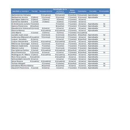 Notas cursada isss 2013