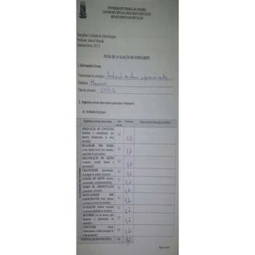 Notas dos seminários