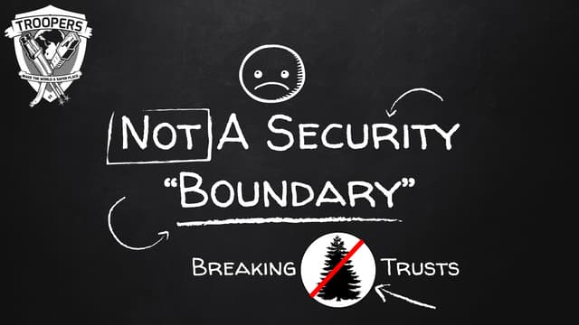 Not a Security Boundary
