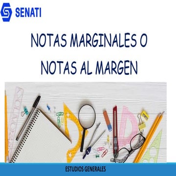 Notas marginales o notas al margen | PPTX