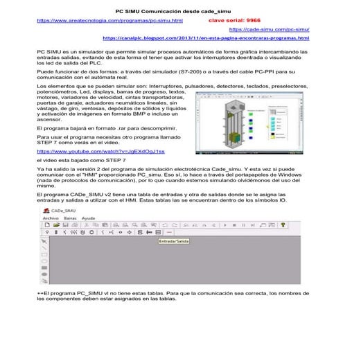 Cade simu manual de funcionamiento2 | PDF